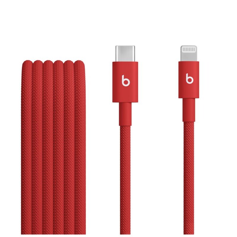 Apple Beats USB-C to Lightning Woven Cable (1.5 m) - Rapid Red MFEH4EEA