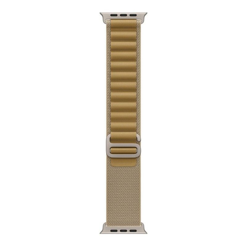 Apple Watch 49mm Tan Alpine Loop - Large - Natural Titanium Finish MXN33ZMA