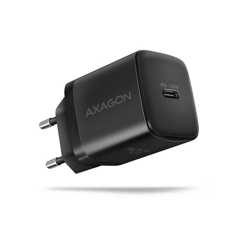 AXAGON ACU-PD20, nabíjačka do siete 20W, 1x port USB-C, PD3.0PPSQC4+AFCApple, čierna ACU-PD20