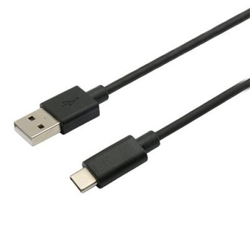 Kábel C-TECH USB 2.0 AM na Type-C kábel (AMCM), 1m, čierny CB-USB2C-10B