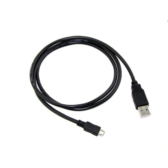 Kábel C-TECH USB 2.0 AMMicro, 0,5m, čierny CB-USB2M-05B