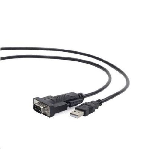 Kábel Cablexpert adapter USB-serial 1,5m 9 pin (com), čierny UAS-DB9M-02