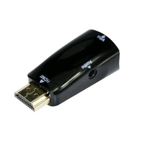 Kábel CABLEXPERT red. HDMI na VGA + Audio, MF, čierna A-HDMI-VGA-02
