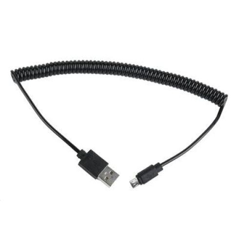 Kábel CABLEXPERT USB A MaleMicro B Male 2.0, 1,8m, Black, kroucený CC-MUSB2C-AMBM-6