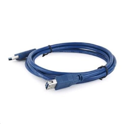 Kábel CABLEXPERT USB A-A 1,8m 3.0 predlžovací, modrý CCP-USB3-AMAF-6