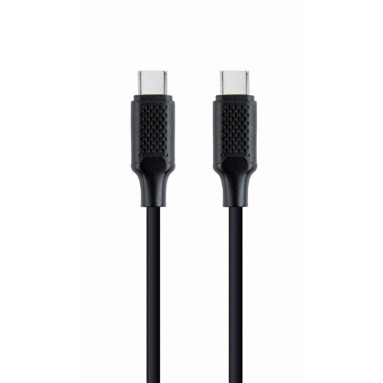 Kábel CABLEXPERT USB PD (Power Delivery), 100W, Type-C na Type-C kábel (CMCM), 1,5m, dátový a napájací, čierny CC-USB2-CMCM100-1.5M