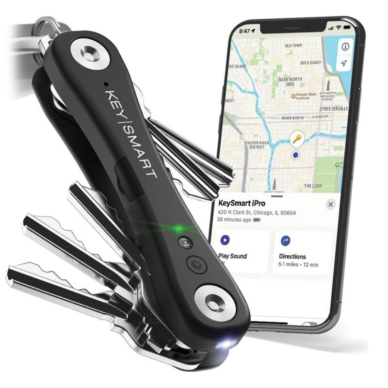 KeySmart iPro s Apple Find My - organizér kľúčov - čierny KS431-BLK