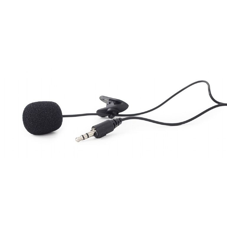 Mikrofon s klipsňou, GEMBIRD MIC-C-01, čierny MIC-C-01
