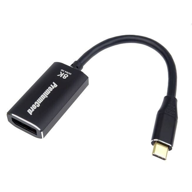 PremiumCord adaptér USB-C na DisplayPort DP1.4 8K@60Hz  4k@120Hz ku31dp10