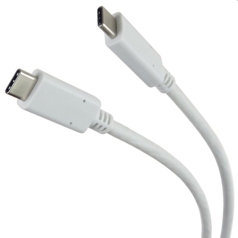 PremiumCord kábel USB 3.2 konektor Cmale - USB 3.2 Cmale, biely, 1m ku31cc1w