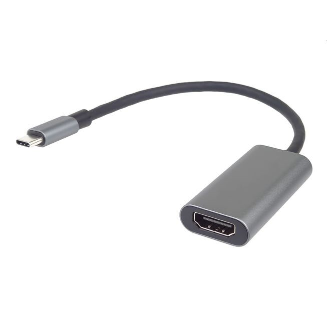PremiumCord Převodník USB-C na HDMI, rozlíšenie 4K@60Hz a FULL HD 1080p, kovové puzdro ku31hdmi16