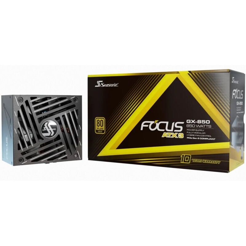 Seasonic FOCUS GX GOLD 850W V4 ATX 3.1, PCIe 5.1, modular FOCUS-GX-850-V4