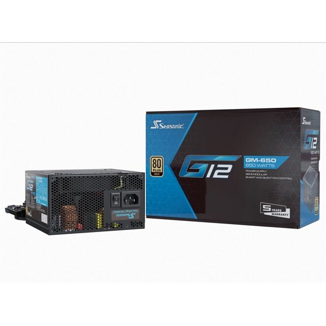 Seasonic G12 GOLD 650W, semi-modular SSR-650FM