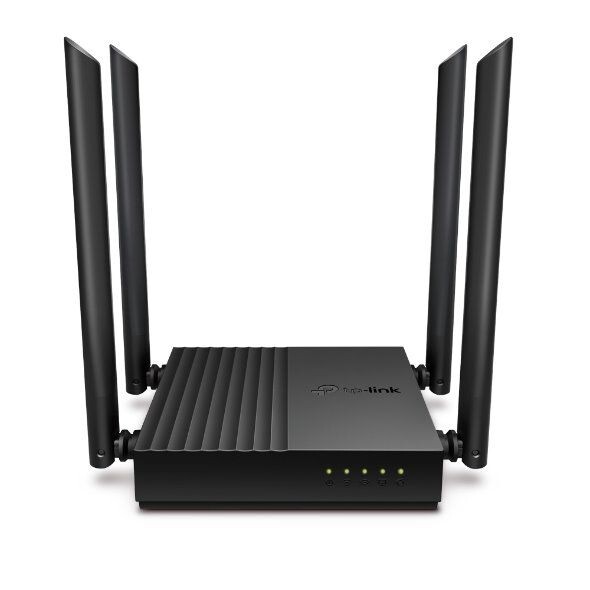 tp-link Archer C64, AC1200 Dual-Band Wi-Fi RouterSPEED: 400 Mbps at 2.4 GHz + 867 Mbps at 5 GHzSPEC: 4× Antennas, 1× Gigabit WAN Archer C64