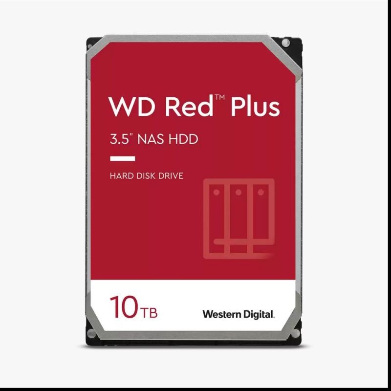 WD Red Plus NAS HDD 10TB SATA WD101EFBX
