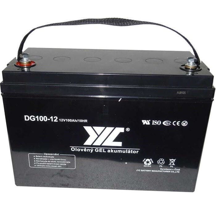 Trakční akumulátor JYC DG100-12 AGM VRLA GEL 12V-100Ah
