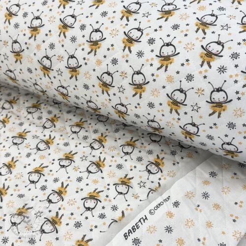 Bavlnená látka QUILTING Elisabetta jaune
