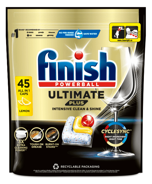 FINISH ULTIMATE LEMON - Tablety do umývačky riadu 45 ks