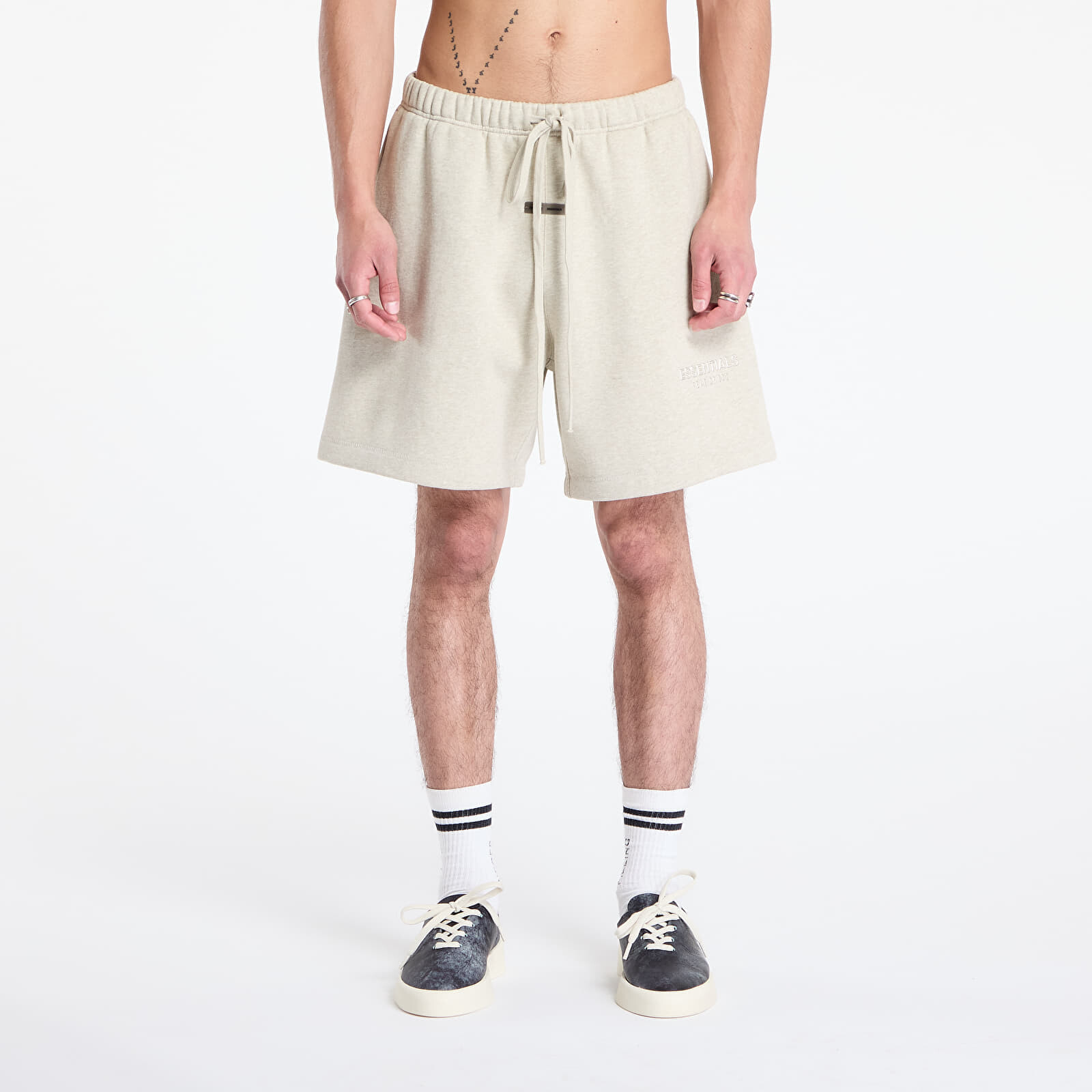 Šortky Fear of God Essentials Classic Sweatshort Heather Stone L