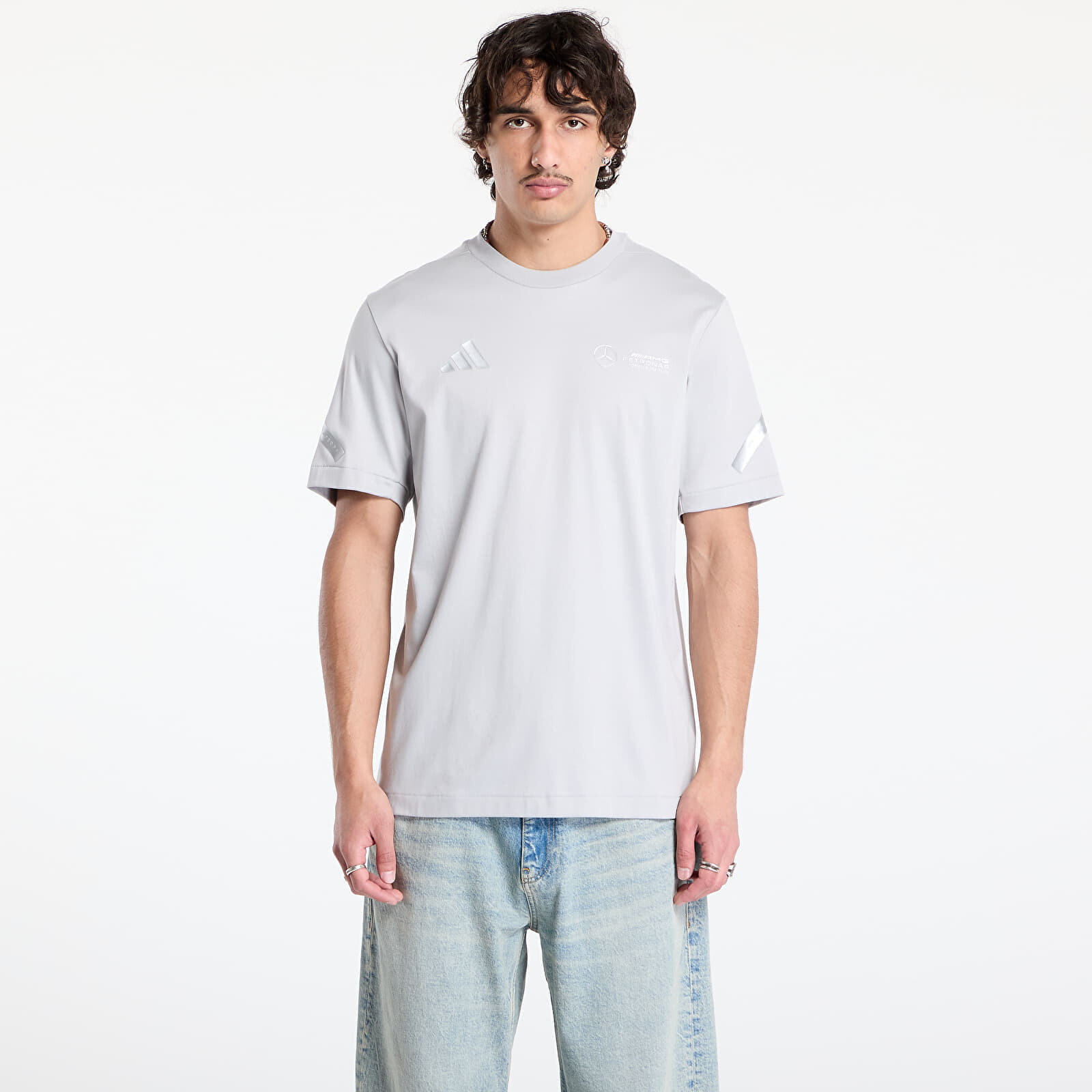 Tričko adidas x Mercedes AMG Silver Tee Grey Two XL