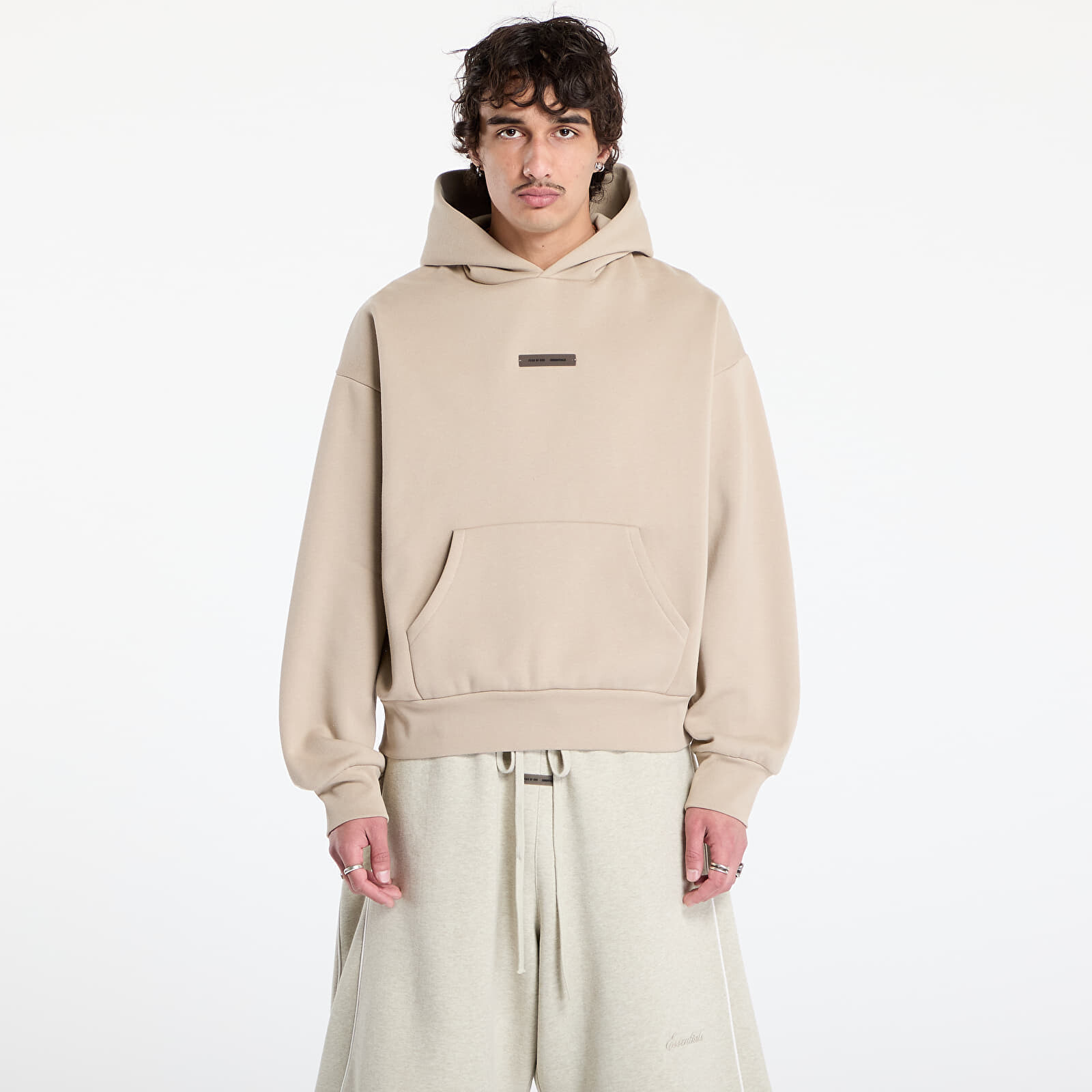 Mikina Fear of God Essentials Classic Hoodie Timber XS