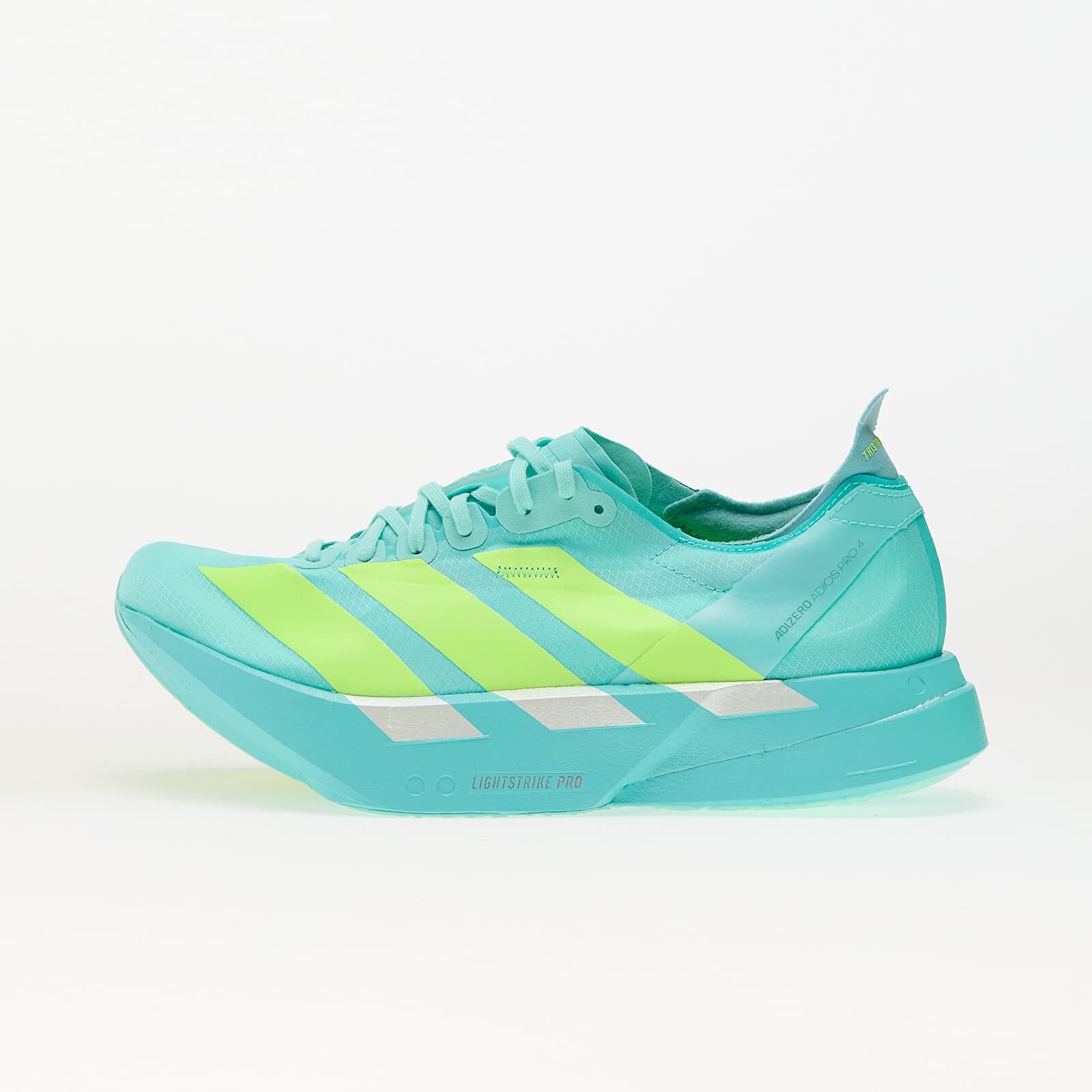 Tenisky adidas Adizero Adios Pro 4 M Flace Aqua/ Lucid Lemond/ Minton EUR 40 2/3