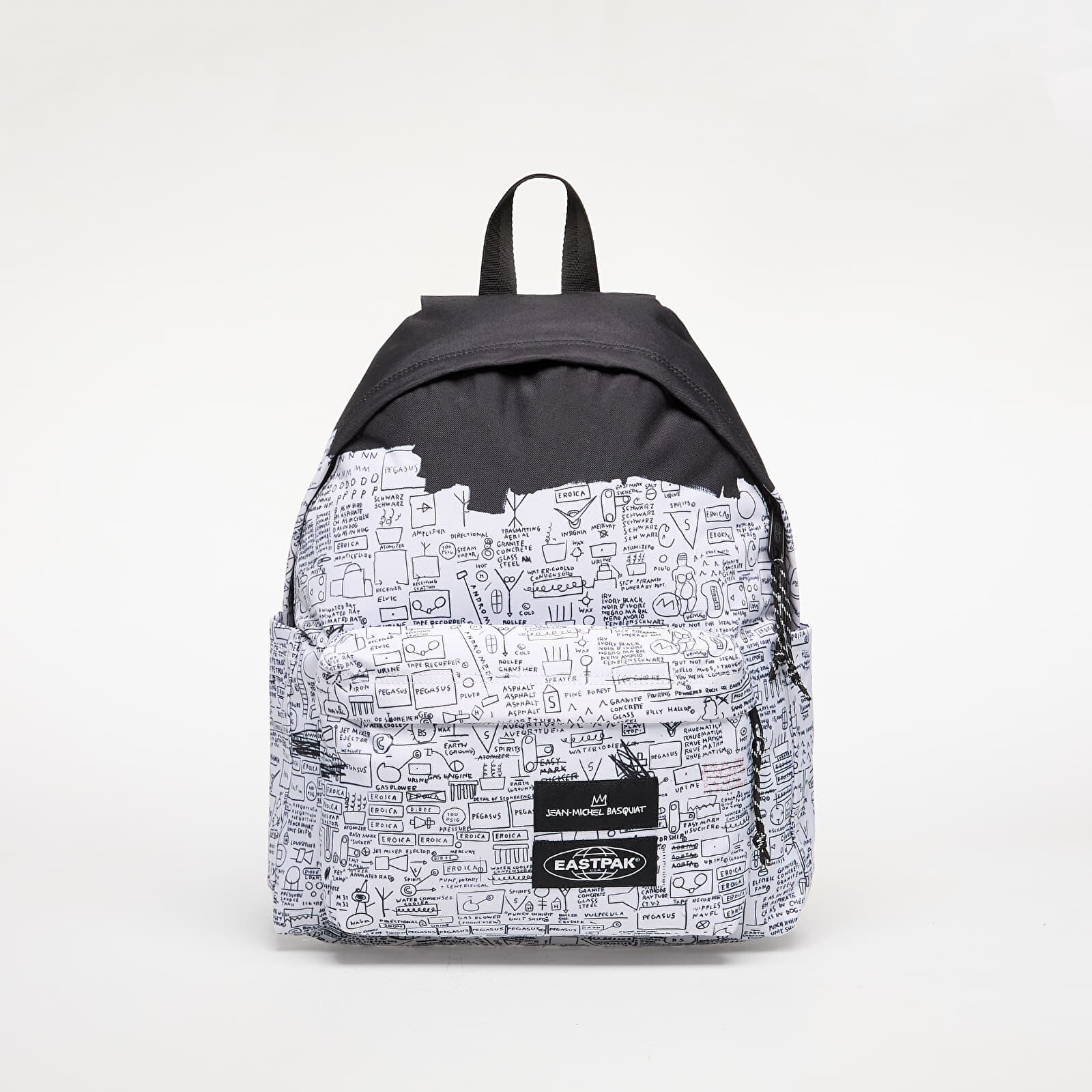 Eastpak x Basquiat Day Pak'r Pegasus Backpack Black/ White 24 l