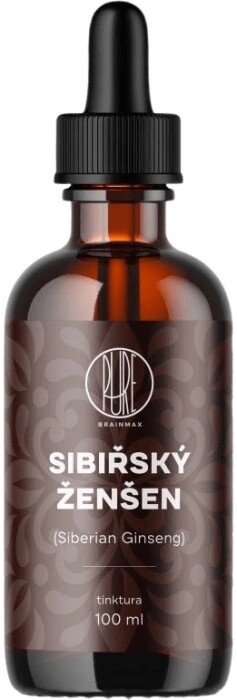 Brainmax pure sibiřský ženšen (siberian ginseng) tinktura 1:1 100 ml