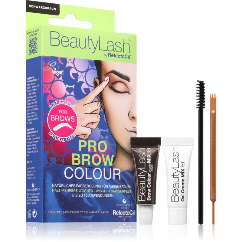 RefectoCil Pro Brow Colour farba na obočie odtieň Blackbrown 1 ks