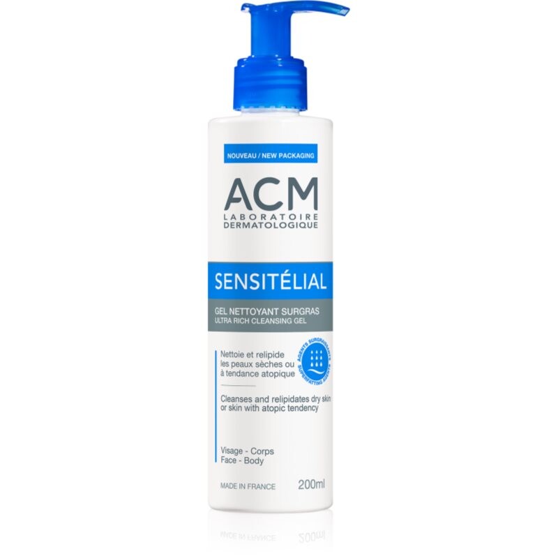 ACM Sensitélial Ultra Rich Cleansing Gel hydratačný čistiaci gél pre suchú až atopickú pokožku 200 ml