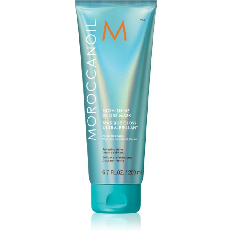 Moroccanoil High Shine Gloss Mask vyživujúca maska pre hladké a žiarivé vlasy s arganovým olejom 200 ml
