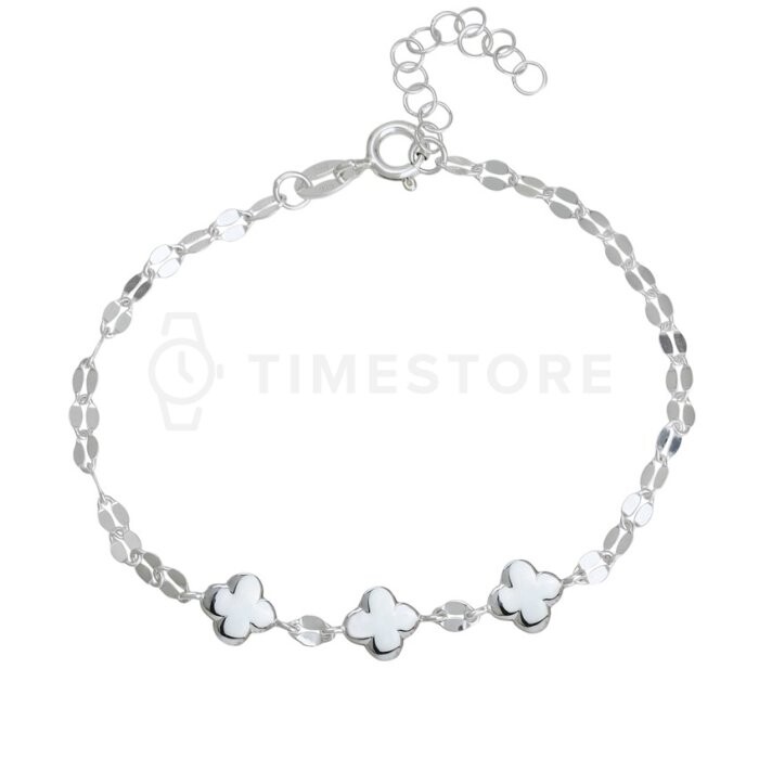 Strieborný náramok s príveskami TS-BR-0055