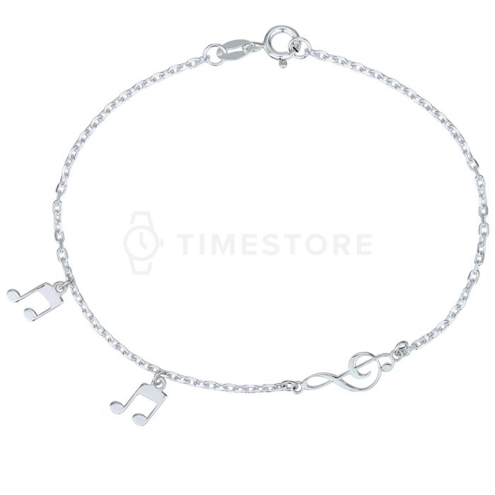 Strieborný náramok s príveskami TS-BR-0060