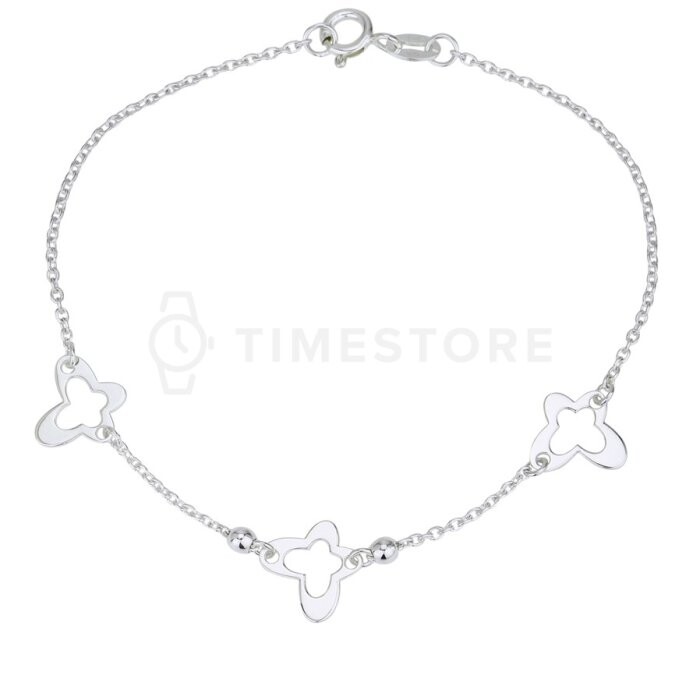 Strieborný náramok s príveskami TS-BR-0062