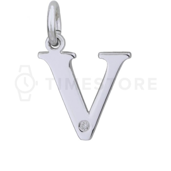Strieborný prívesok s diamantom TS-PE-0034