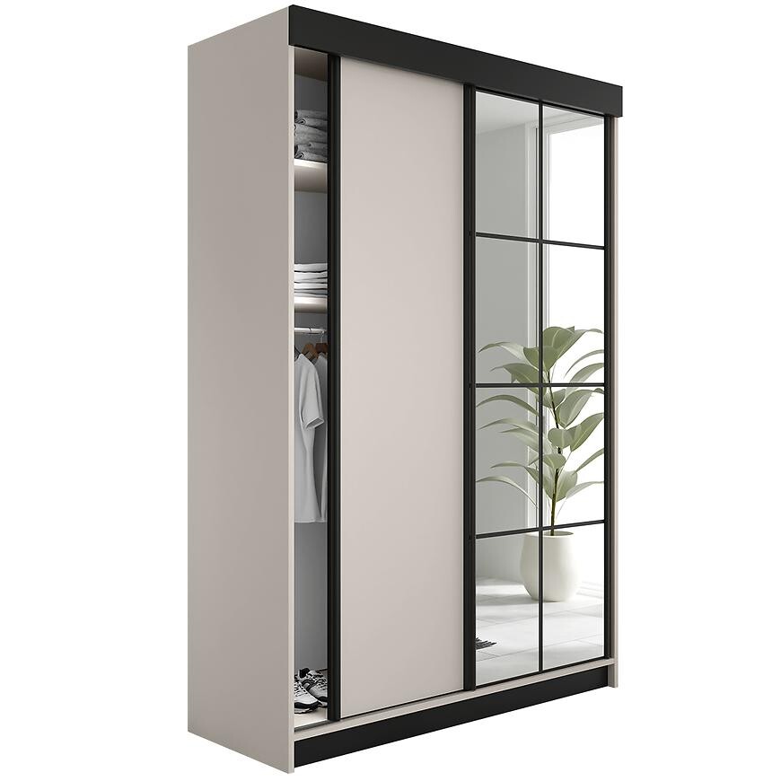 Skriňa Lamaro 167 Kašmír + Čierne vložky