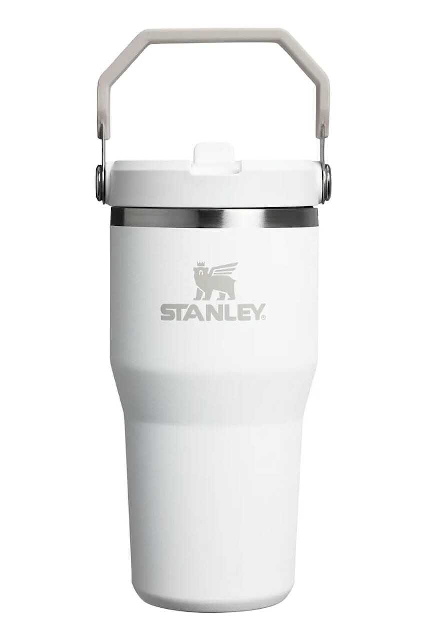 Termo hrnček Stanley The IceFlow™ Flip Straw 2.0 0,6 L biela farba