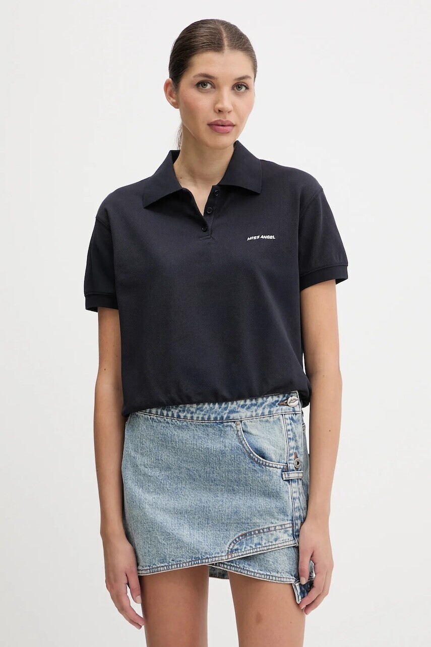 Polo tričko Miss Sixty dámske, tmavomodrá farba, 6S2SJ04300