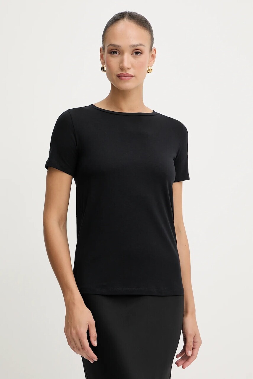 Tričko Weekend Max Mara MULTIB dámske, čierna farba, 2525976011600