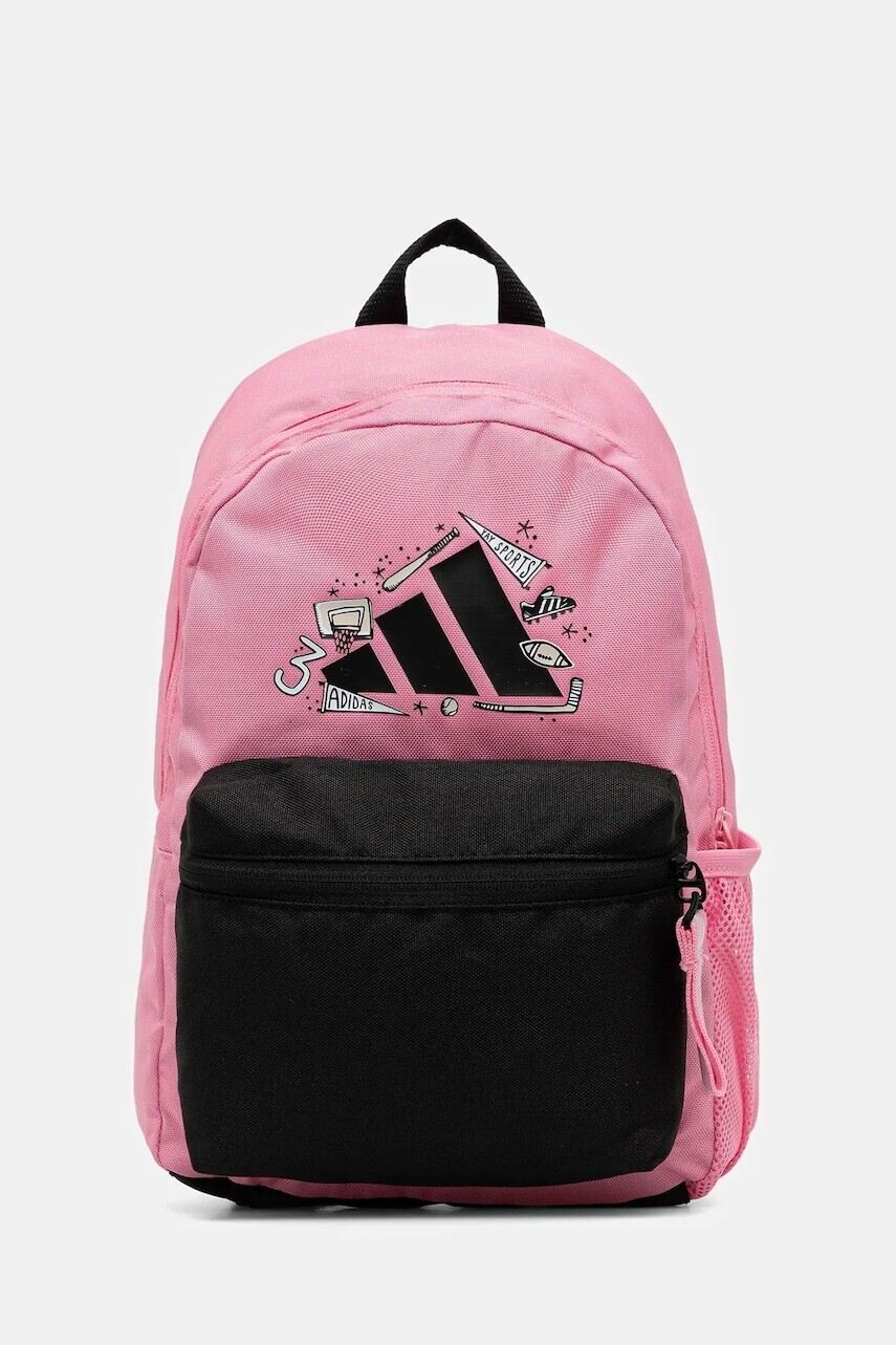 Detský ruksak adidas Performance ružová farba, malý, s nášivkou, JW5193