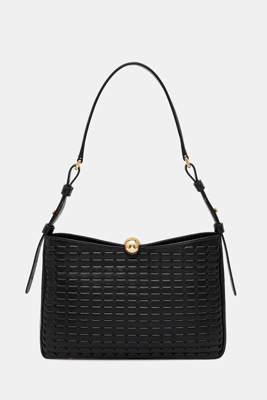 Kožená kabelka Furla čierna farba, WB01403.BX3977.O6000