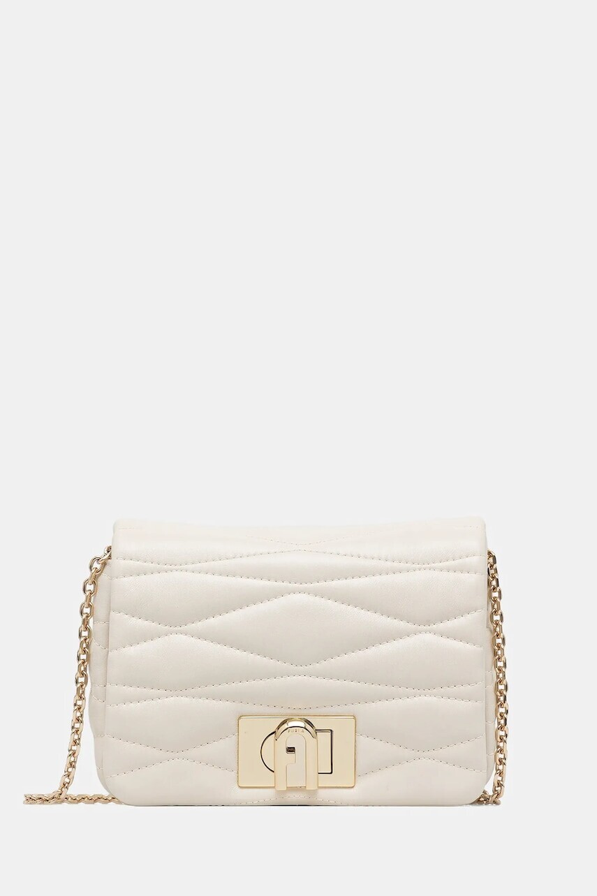 Kožená kabelka Furla béžová farba, WE00735.BX3221.PNN00