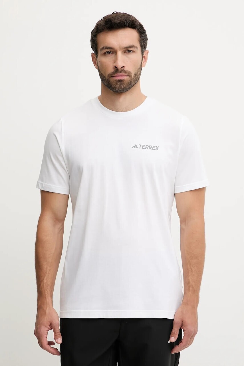 Športové tričko adidas TERREX biela farba, vzorované, JW3559