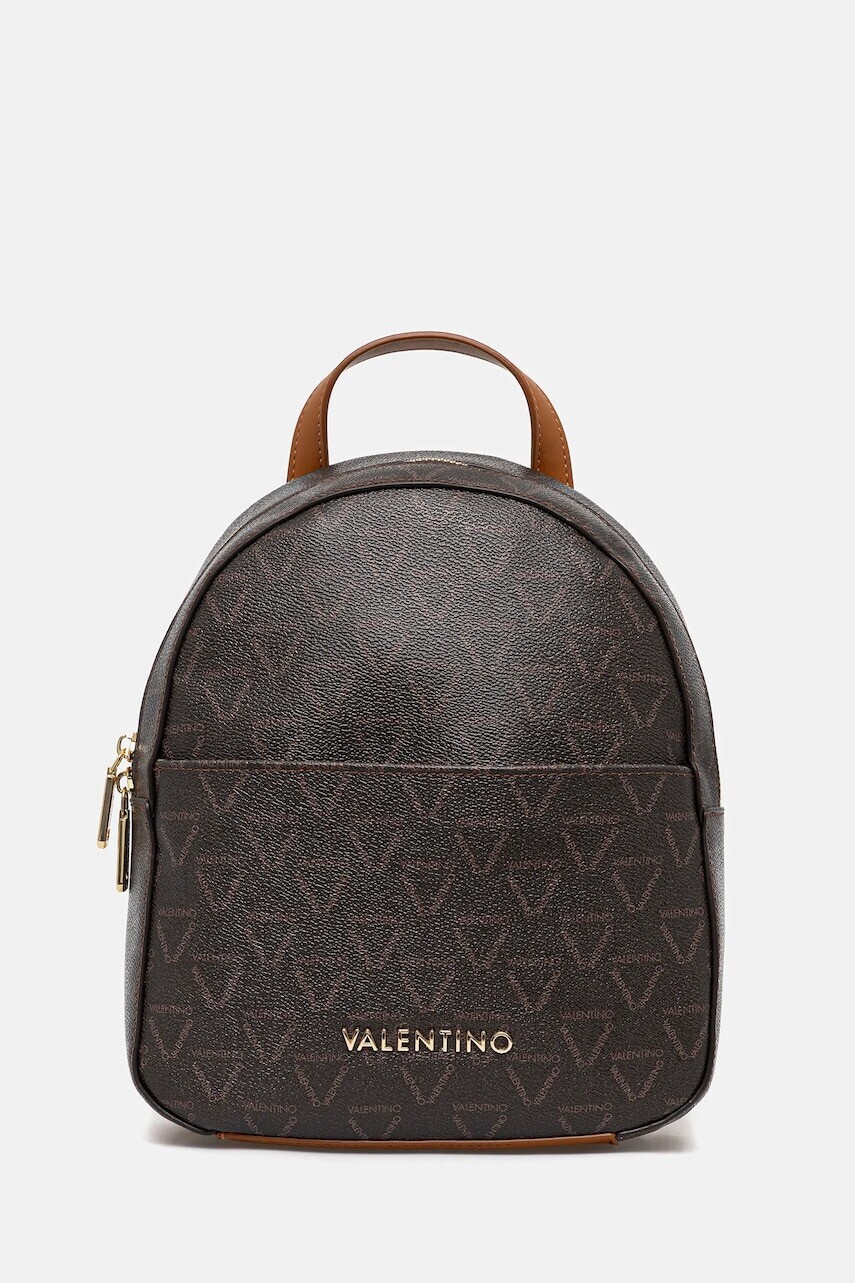 Ruksak Valentino Bags dámsky, hnedá farba, malý, vzorovaná, VBS8GT20