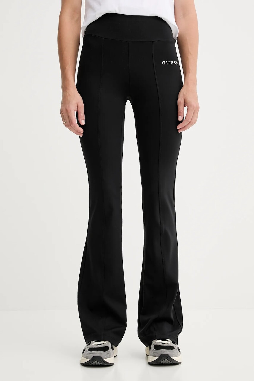 Tepláky Guess MARGOT čierna farba, jednofarebné, V5RB15 KCD02