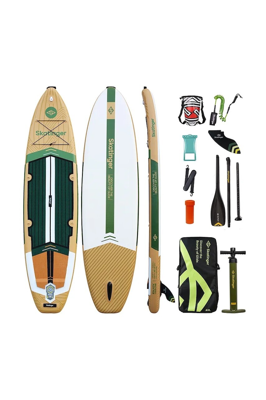 Plavecká doska s príslušenstvom Skatinger SUP SKATINGER 335 x 84 x 15 cm (11') zelená farba