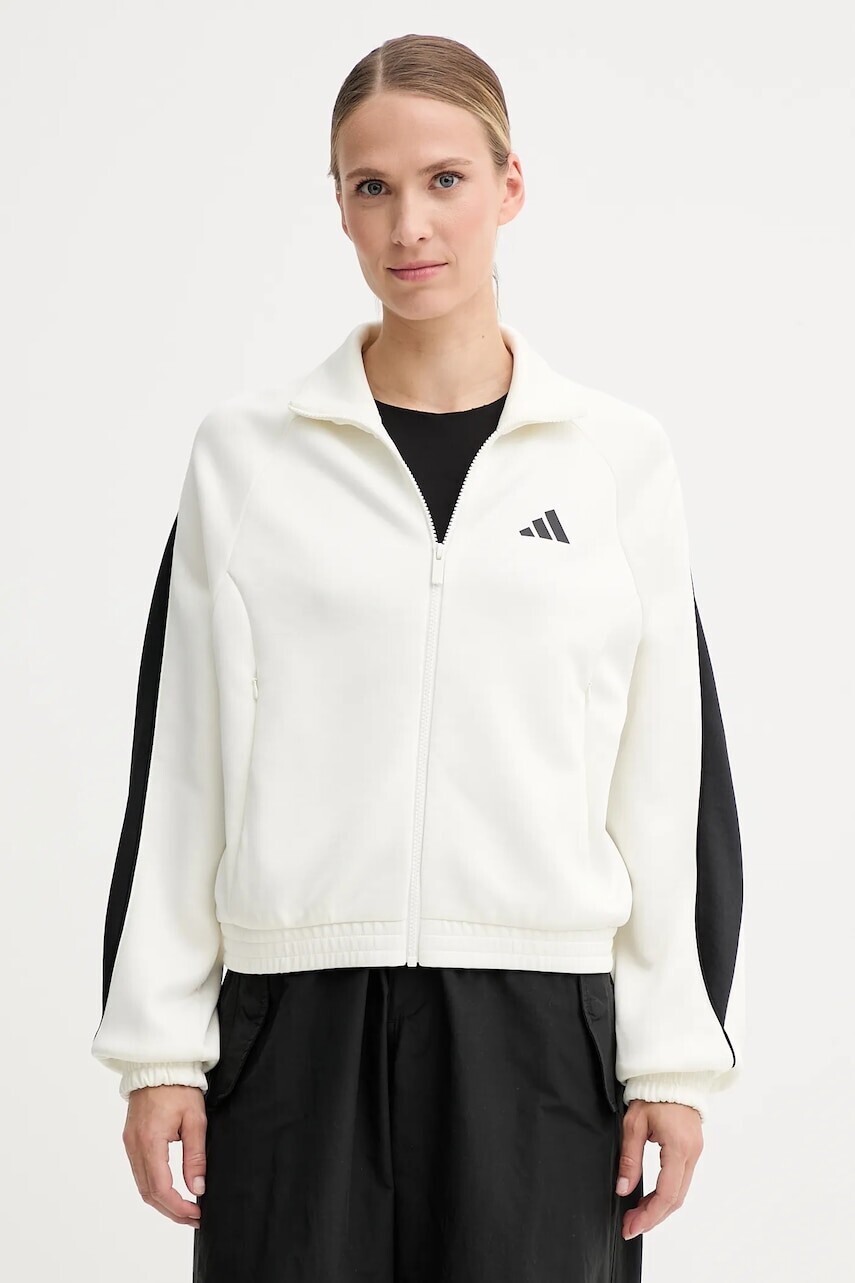 Mikina adidas Stadium béžová farba, s potlačou, JW0519