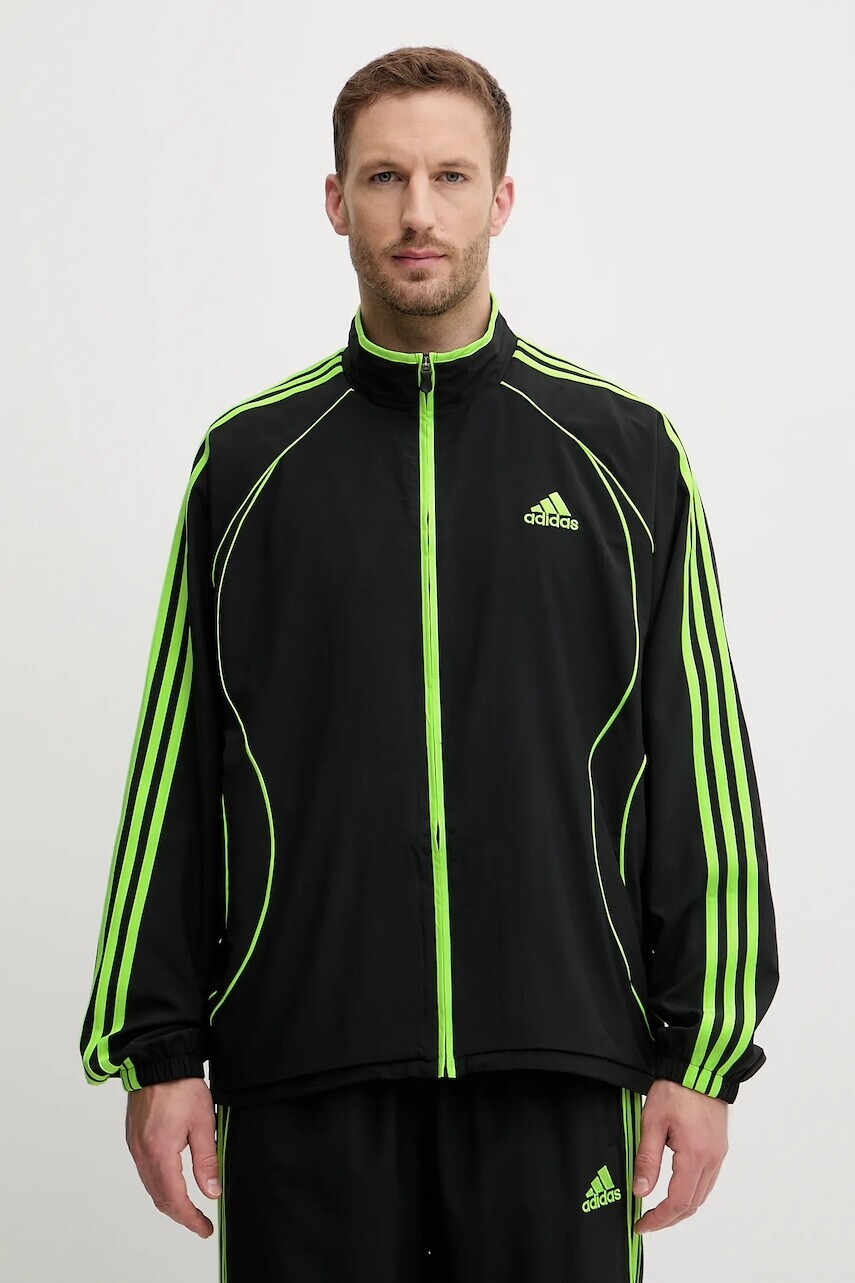 Mikina adidas Originals Teamgeist čierna farba, s nášivkou, JW5866