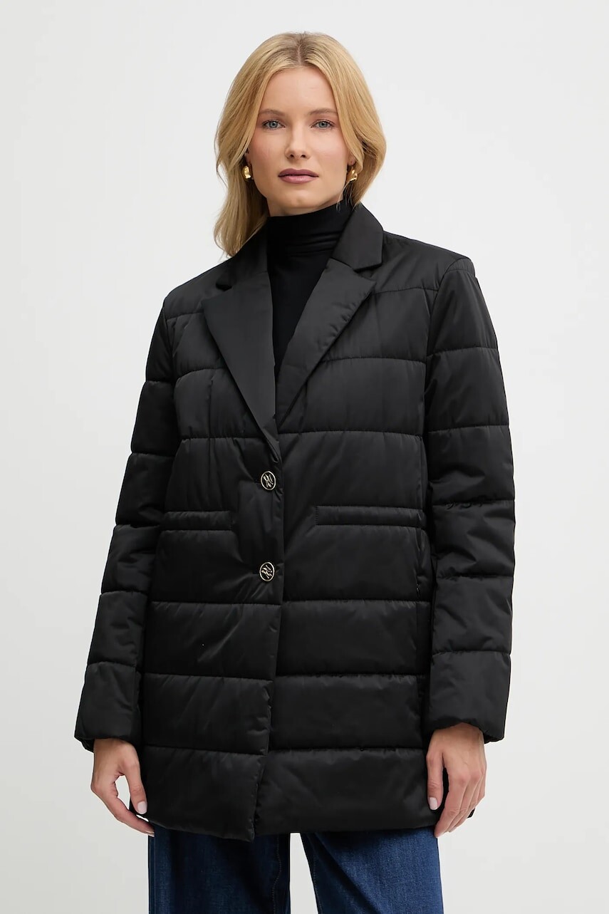 Bunda Karl Lagerfeld čierna farba, zimná, A3W15013