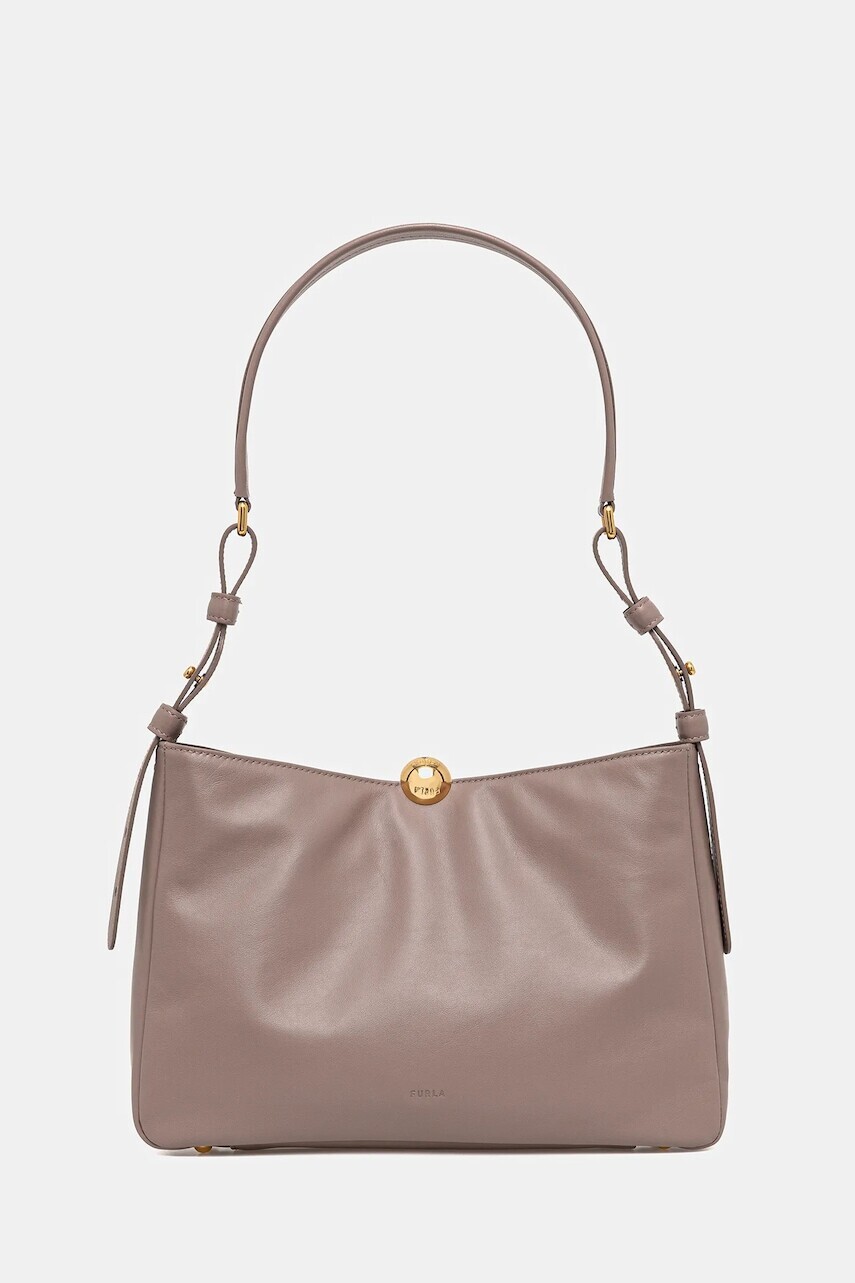 Kožená kabelka Furla béžová farba, WB01403.BX3168.MA200
